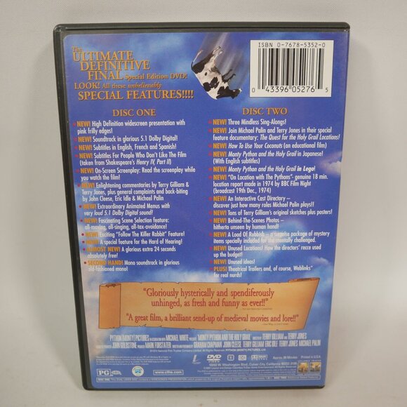 Monty Python DVD Set: Holy Grail SE & Life Of Brian Criterion Collection TESTED - Picture 3 of 5